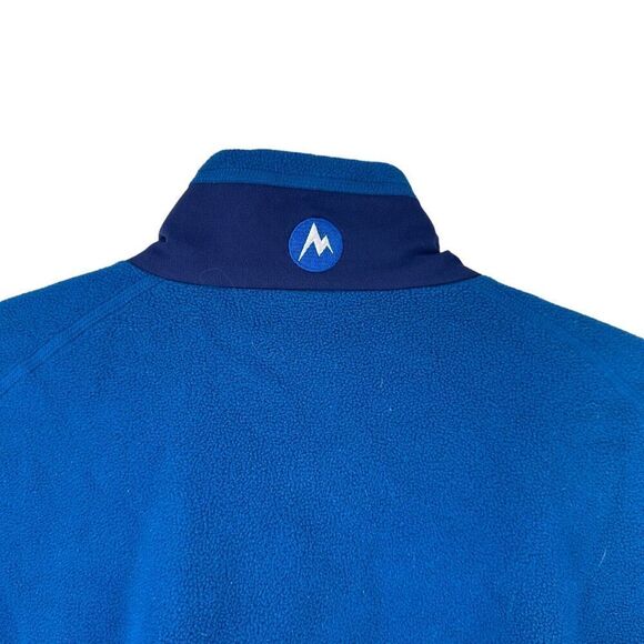 Marmot Fleece Jacket Mens Size XL Blue Full Zip Outdoor Gear Polartec Classic - Picture 5 of 8